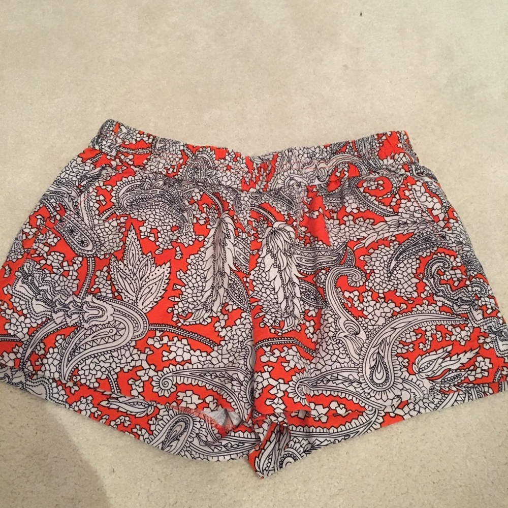 Orange and Black pattern shorts